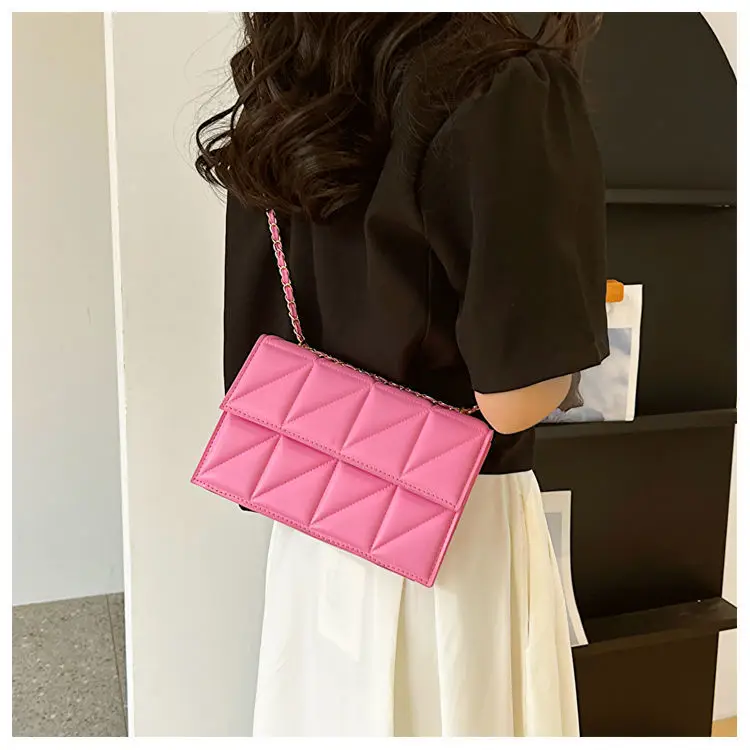 Pink French Niche Chain Shoulder Bag for Women — feature 9
