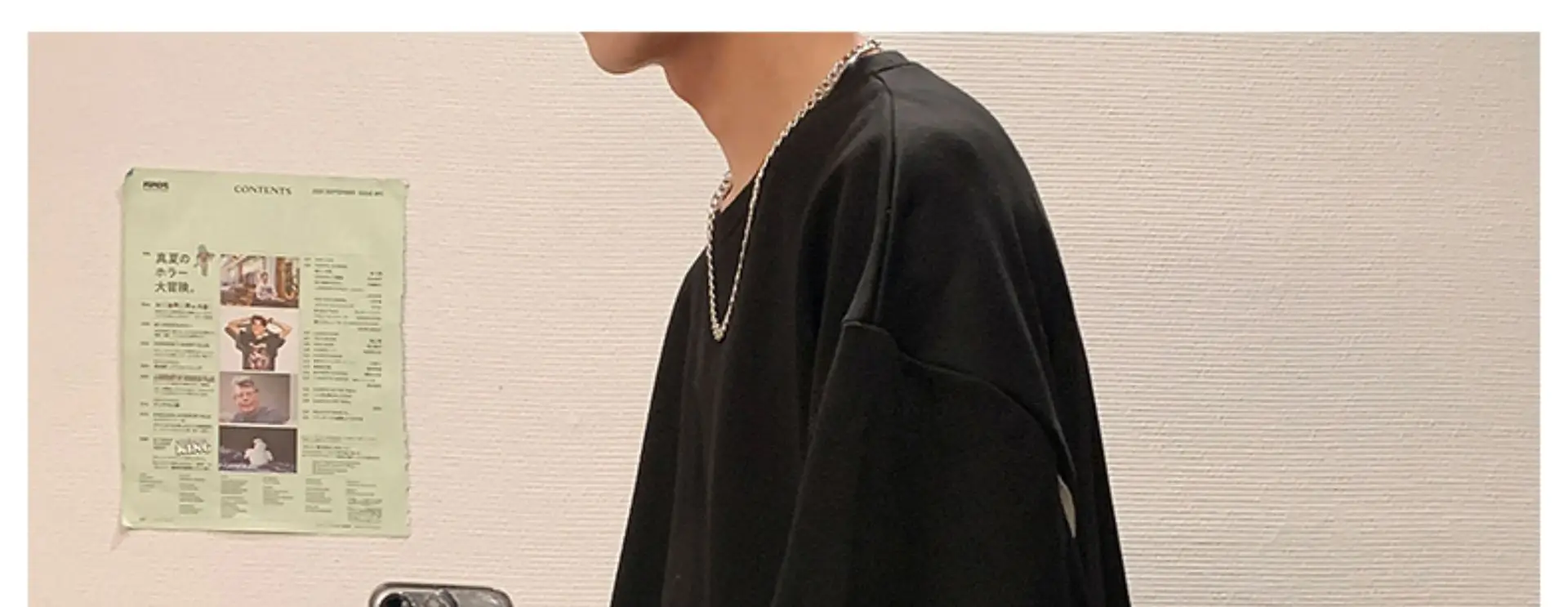 Men White Oversized T-Shirt with Stripes — feature 2