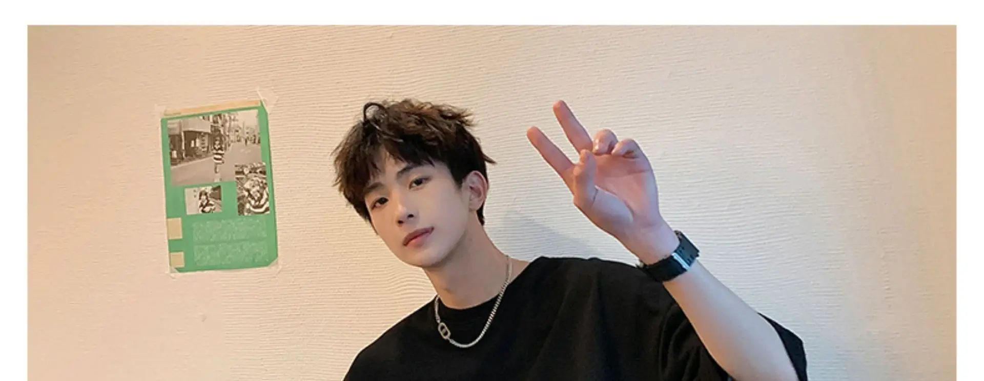 Men White Oversized T-Shirt with Stripes — feature 4