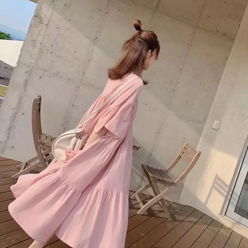 Maternity Dress Long Skirt Summer Dress Plus Size - Image 16