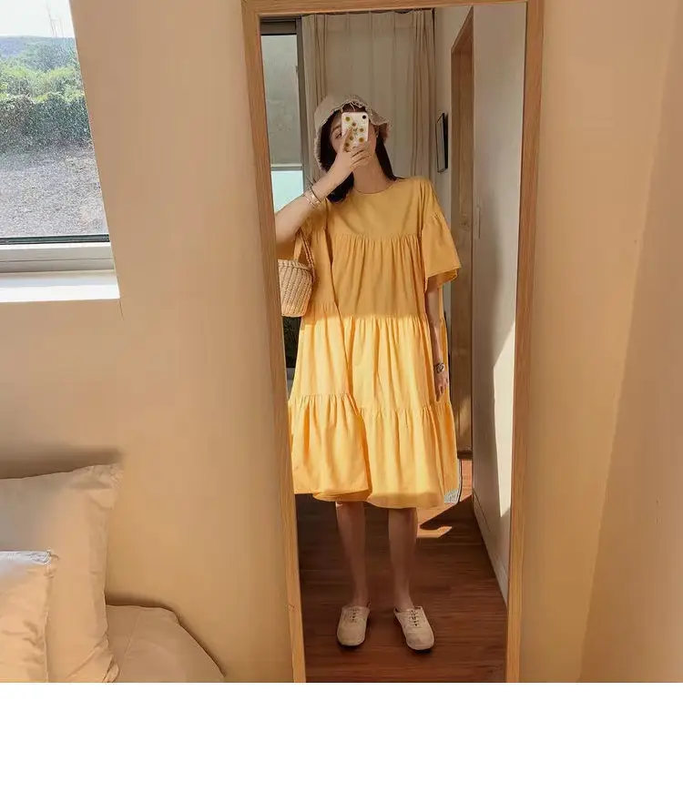 Maternity Dress Long Skirt Summer Dress Plus Size — feature 11