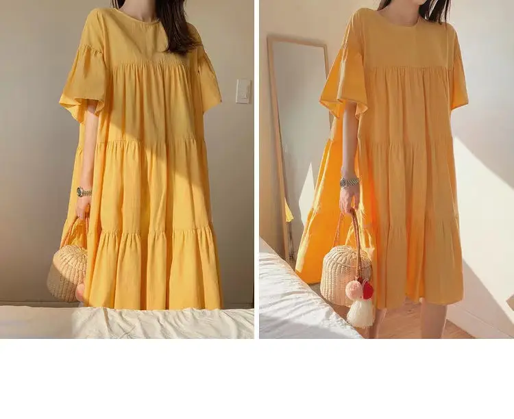 Maternity Dress Long Skirt Summer Dress Plus Size — feature 18