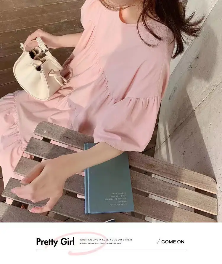 Maternity Dress Long Skirt Summer Dress Plus Size — feature 2