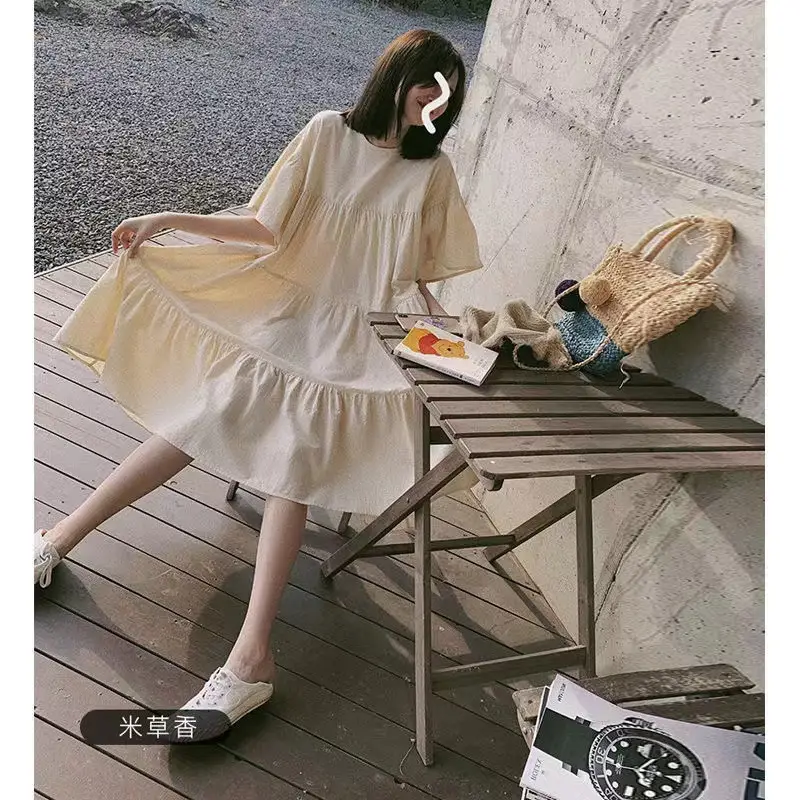 Maternity Dress Long Skirt Summer Dress Plus Size — feature 20