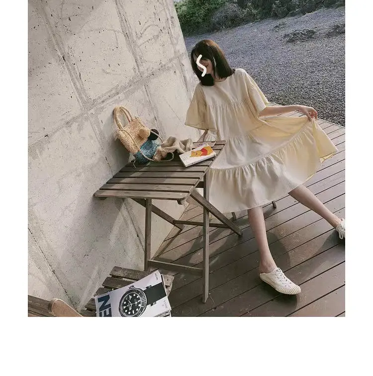 Maternity Dress Long Skirt Summer Dress Plus Size — feature 9