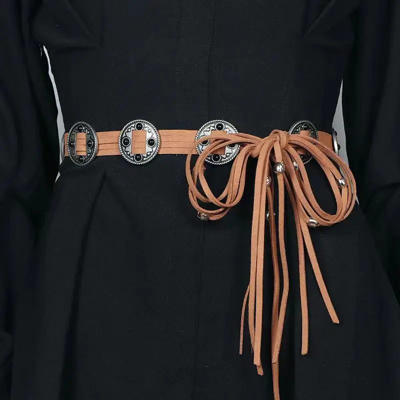 New Western Style Inlaid Beads Belt for Women - Image 8