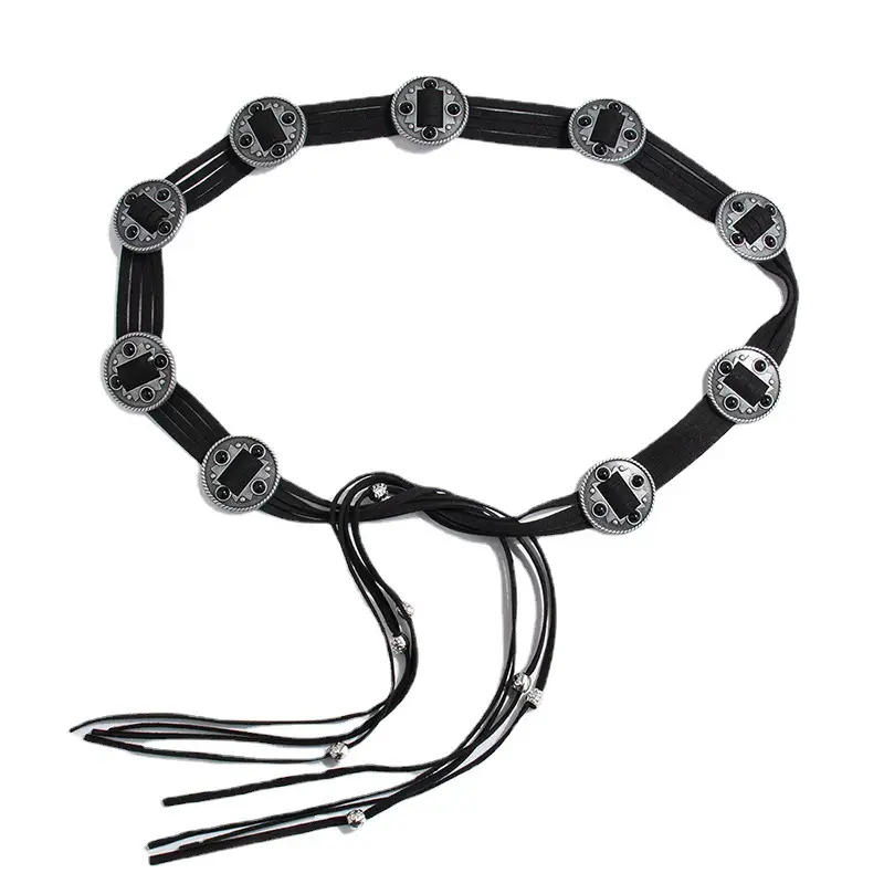 New Western Style Inlaid Beads Belt for Women - Image 10
