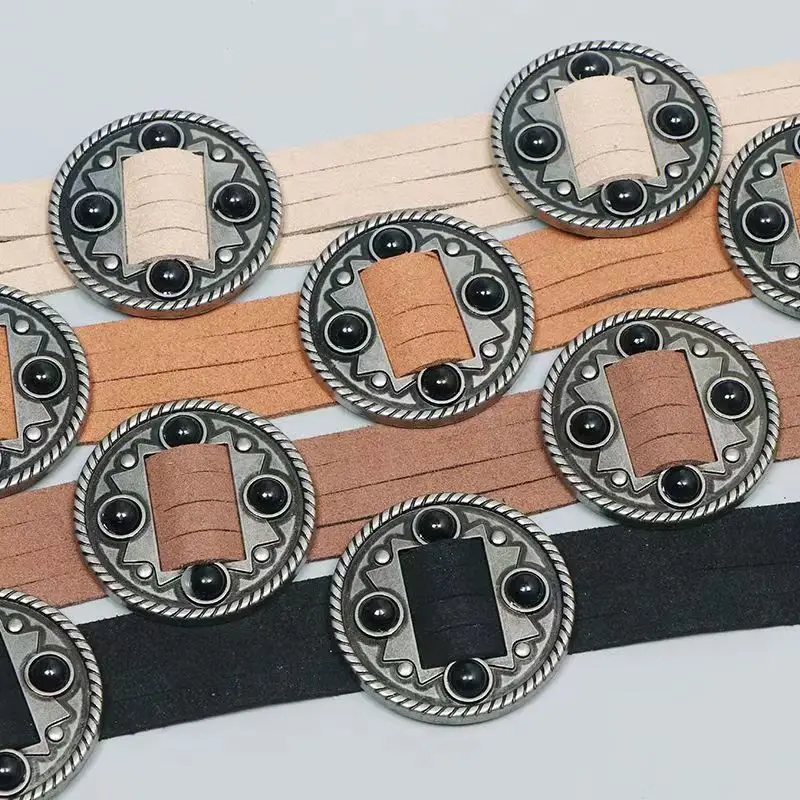 New Western Style Inlaid Beads Belt for Women — feature 11