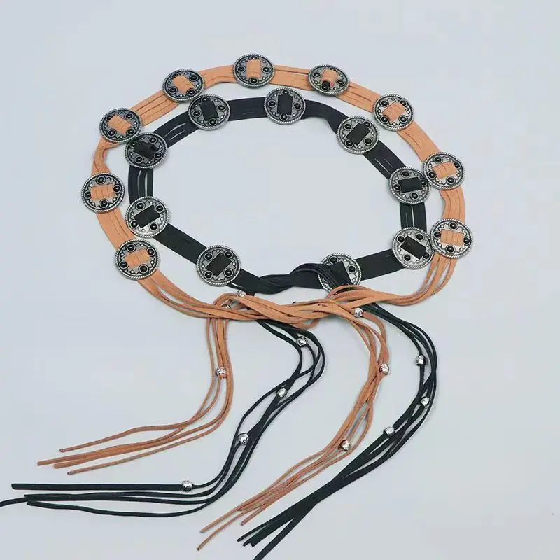 New Western Style Inlaid Beads Belt for Women — feature 12