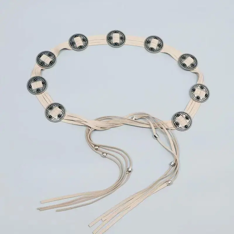 New Western Style Inlaid Beads Belt for Women — feature 7