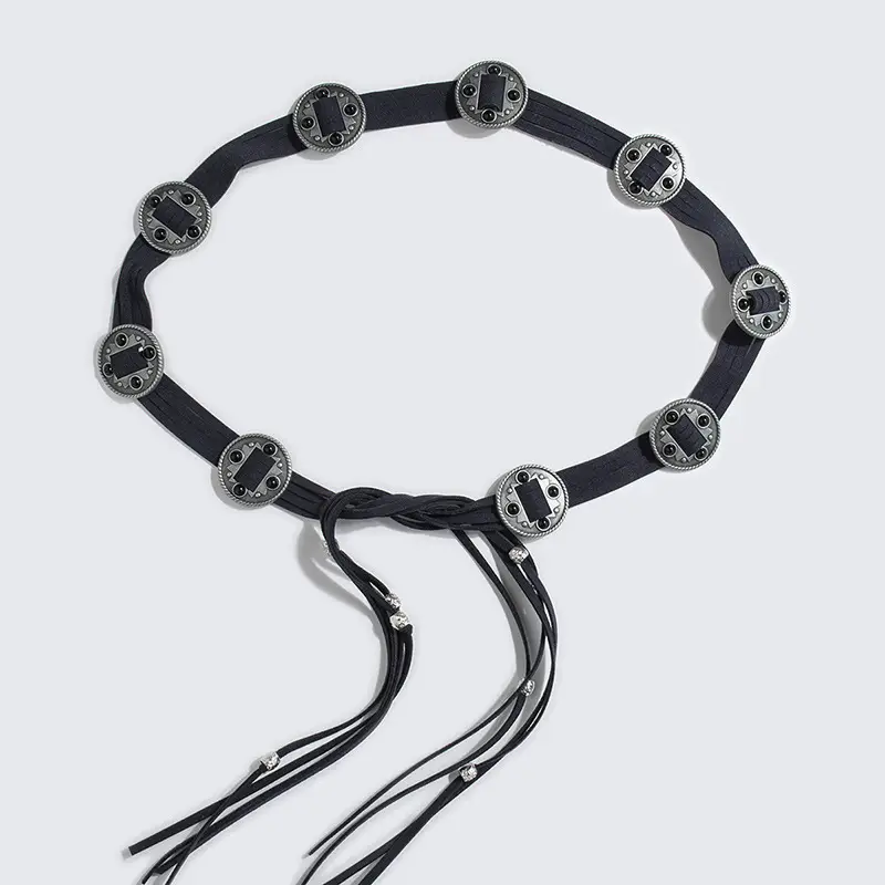 New Western Style Inlaid Beads Belt for Women - Image 4
