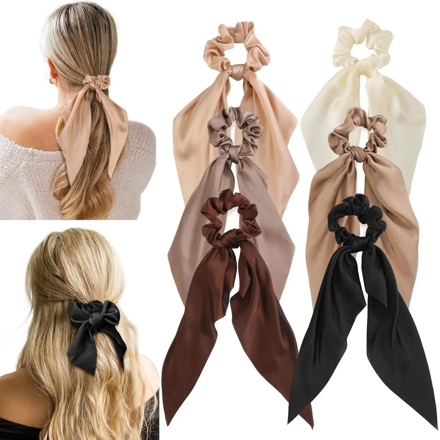 Red Large Bow Hairpin Back for Women