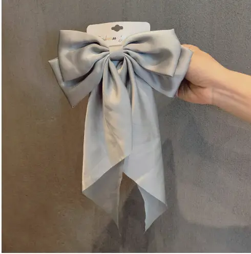 Red Large Bow Hairpin Back for Women