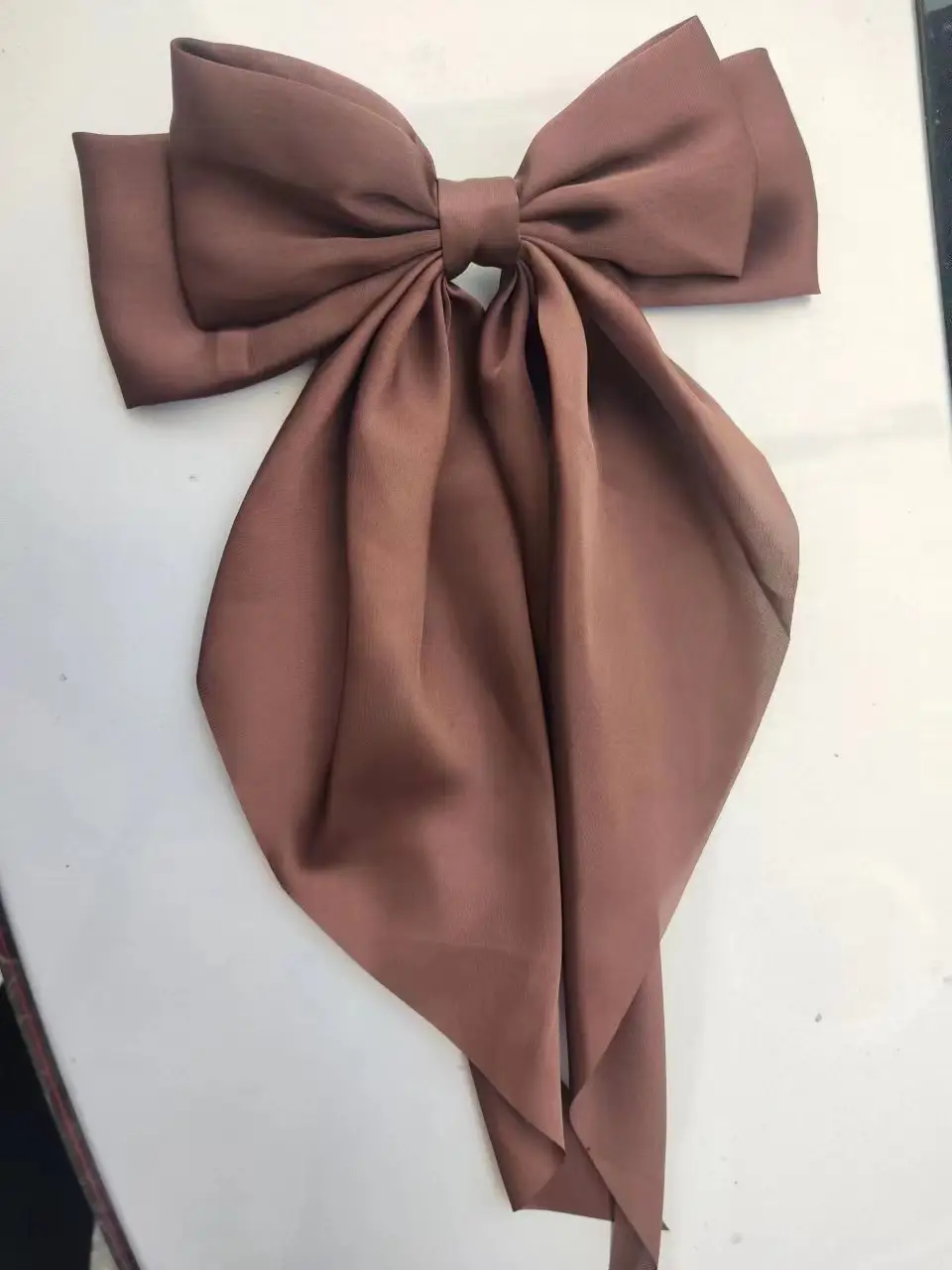 Red Large Bow Hairpin Back for Women