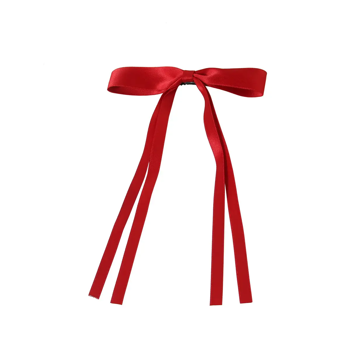 Red Large Bow Hairpin Back for Women