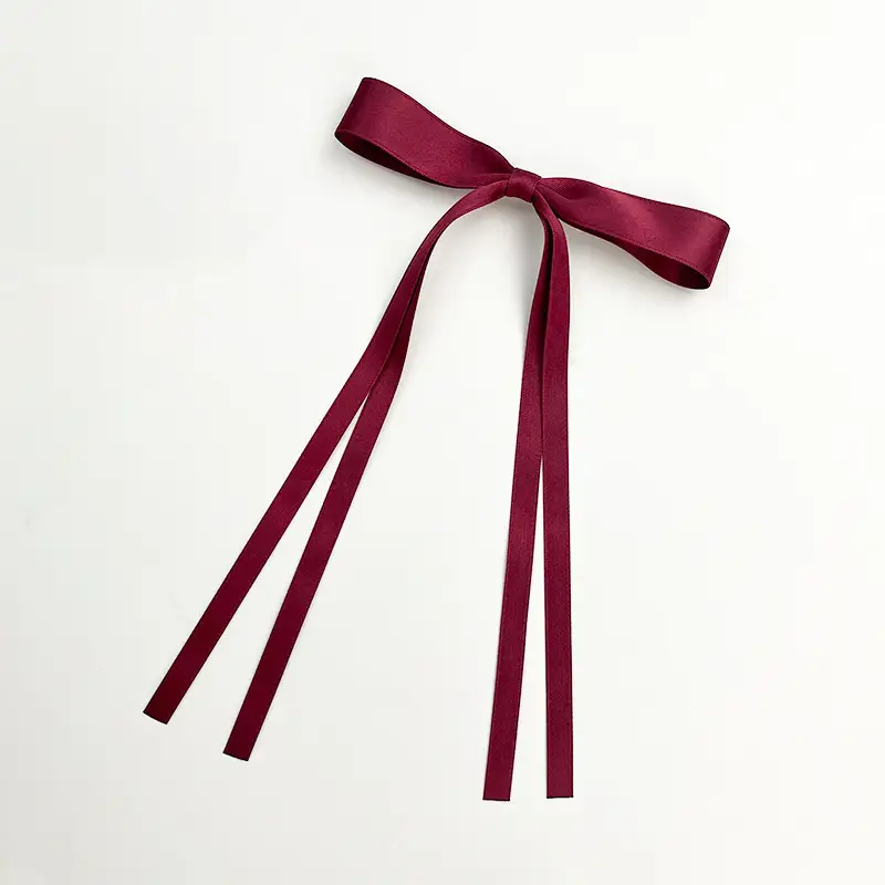 Red Large Bow Hairpin Back for Women