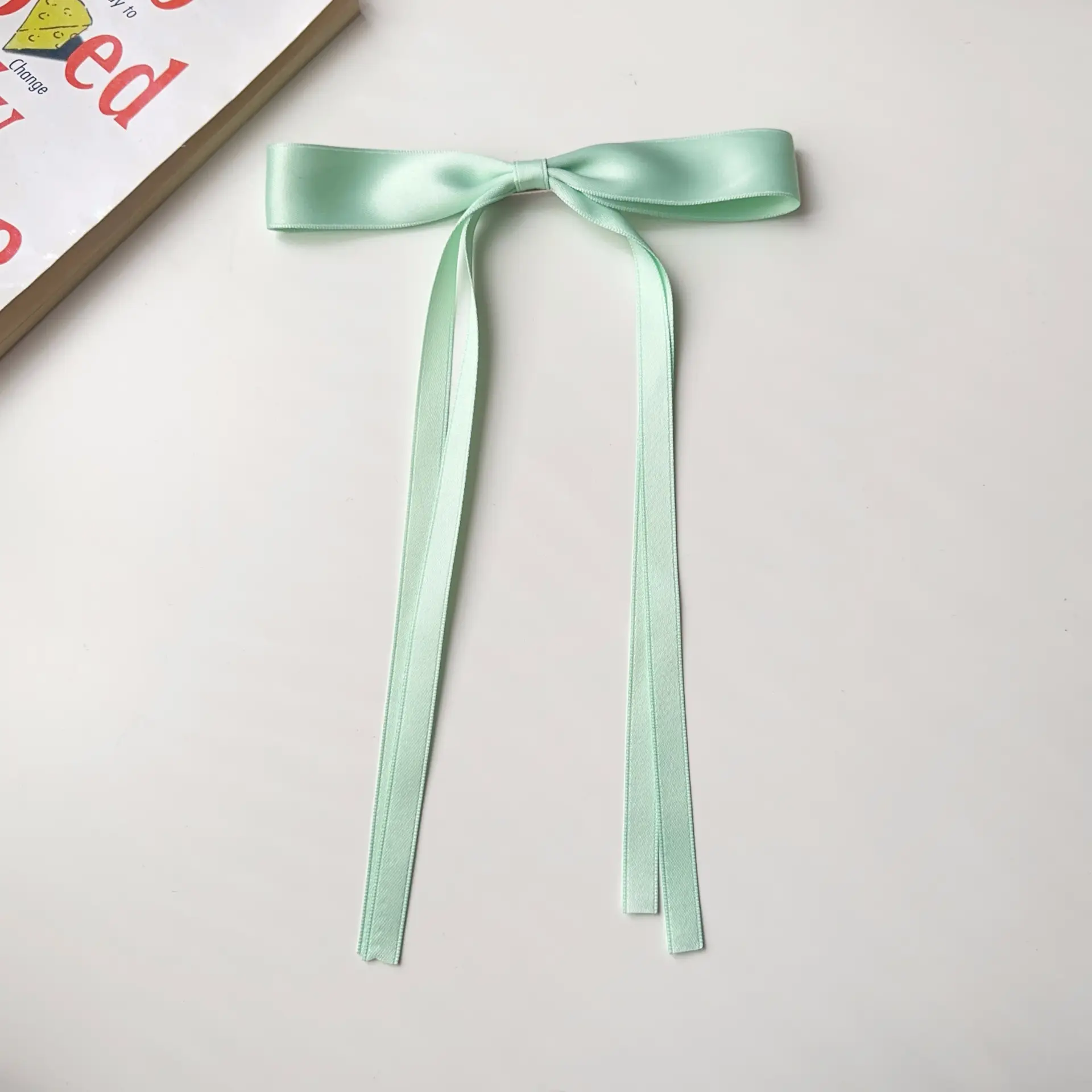 Red Large Bow Hairpin Back for Women