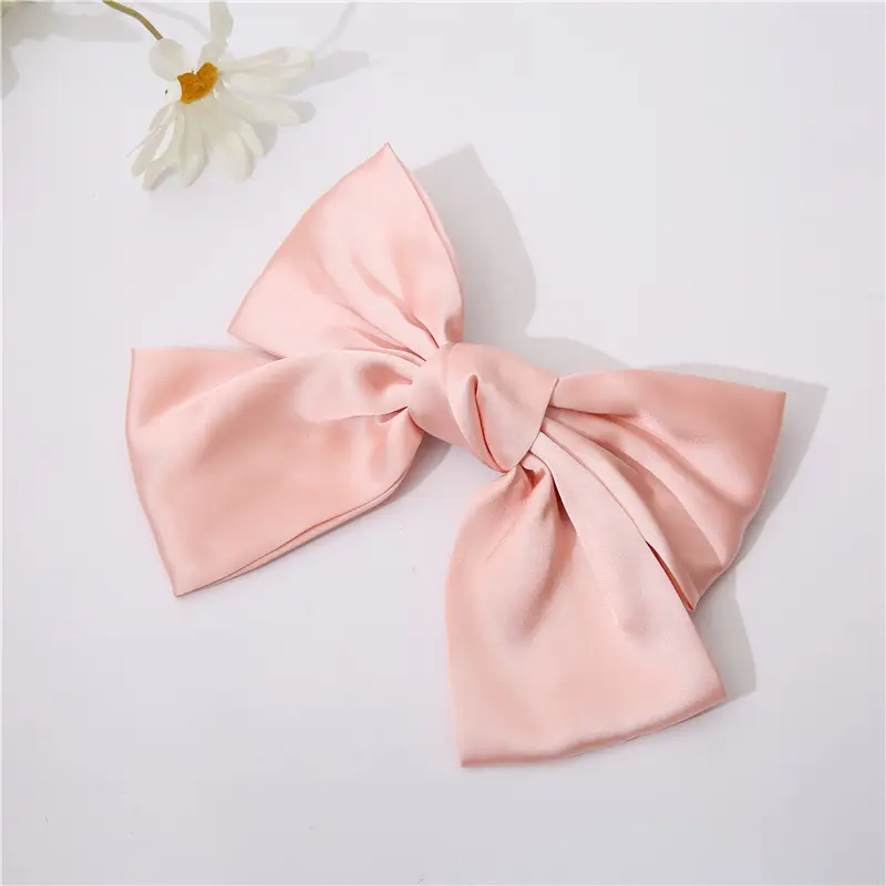 Red Large Bow Hairpin Back for Women