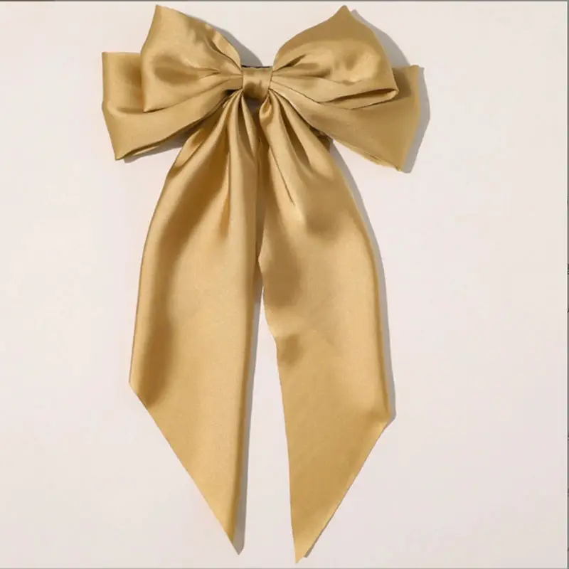 Red Large Bow Hairpin Back for Women