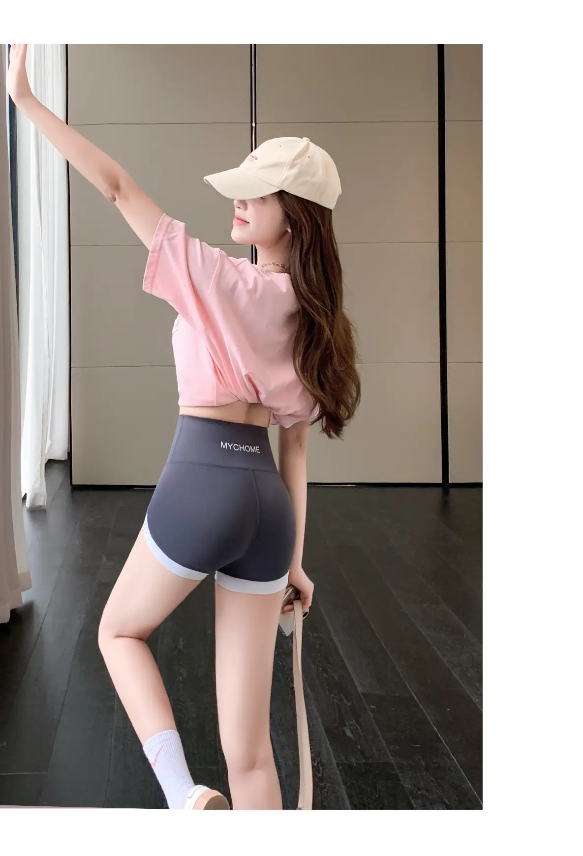 Women's Contrast Shark Yoga Pants 3-Piece Set — feature 28