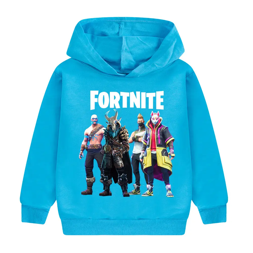Fortnite Cartoon Hoodie Green for Kids - Image 9