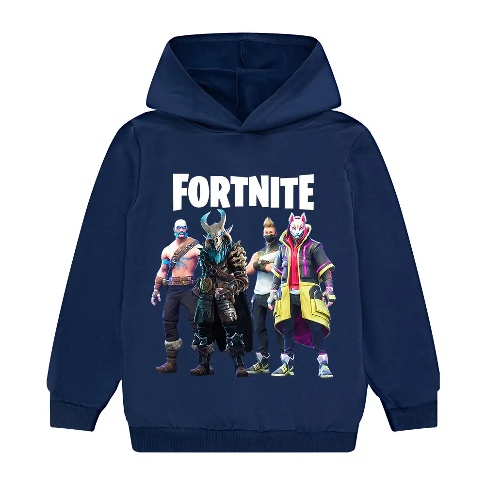 Fortnite Cartoon Hoodie Green for Kids - Image 10