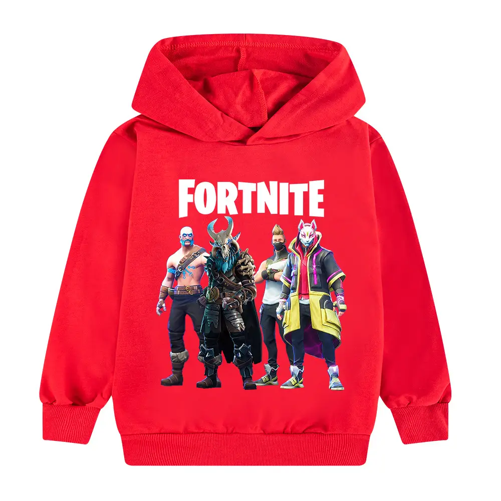 Fortnite Cartoon Hoodie Green for Kids - Image 3