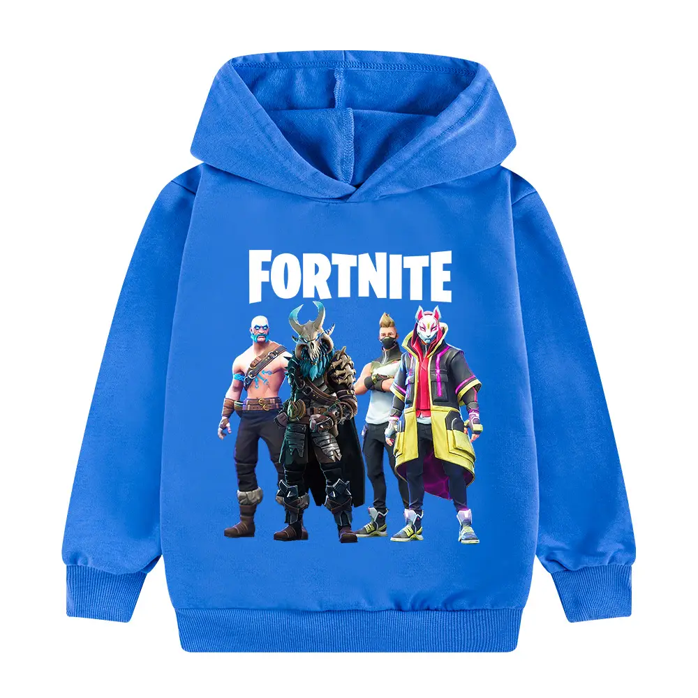 Fortnite Cartoon Hoodie Green for Kids - Image 4