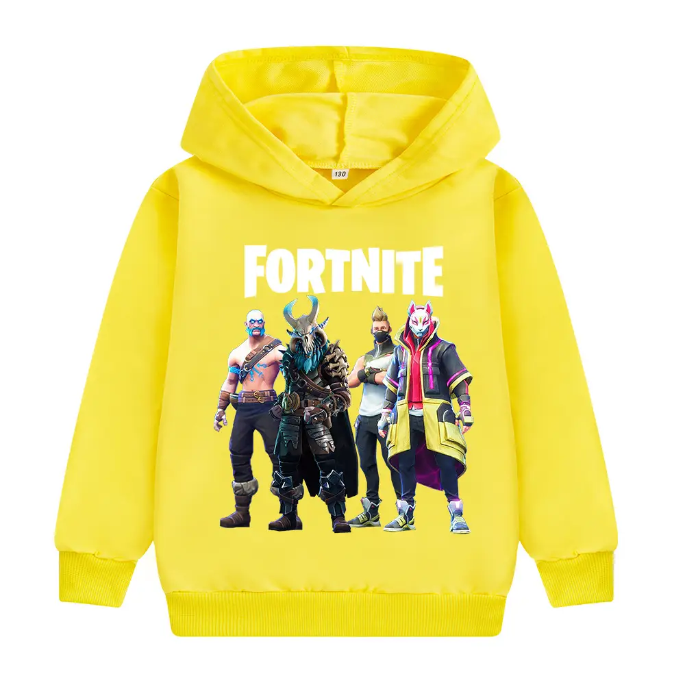 Fortnite Cartoon Hoodie Green for Kids - Image 8