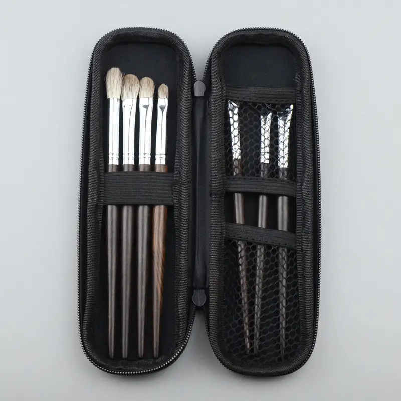 Black Hard Shell Makeup Brush Storage Bag Qingxian - Image 3