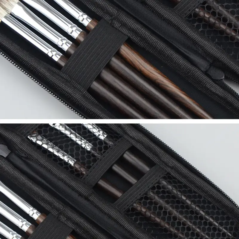 Black Hard Shell Makeup Brush Storage Bag Qingxian - Image 4