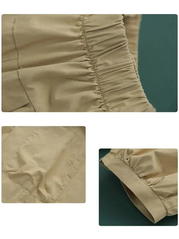 Women's Loose High-Waisted Slim Harem Pants Tan 2025 — feature 6