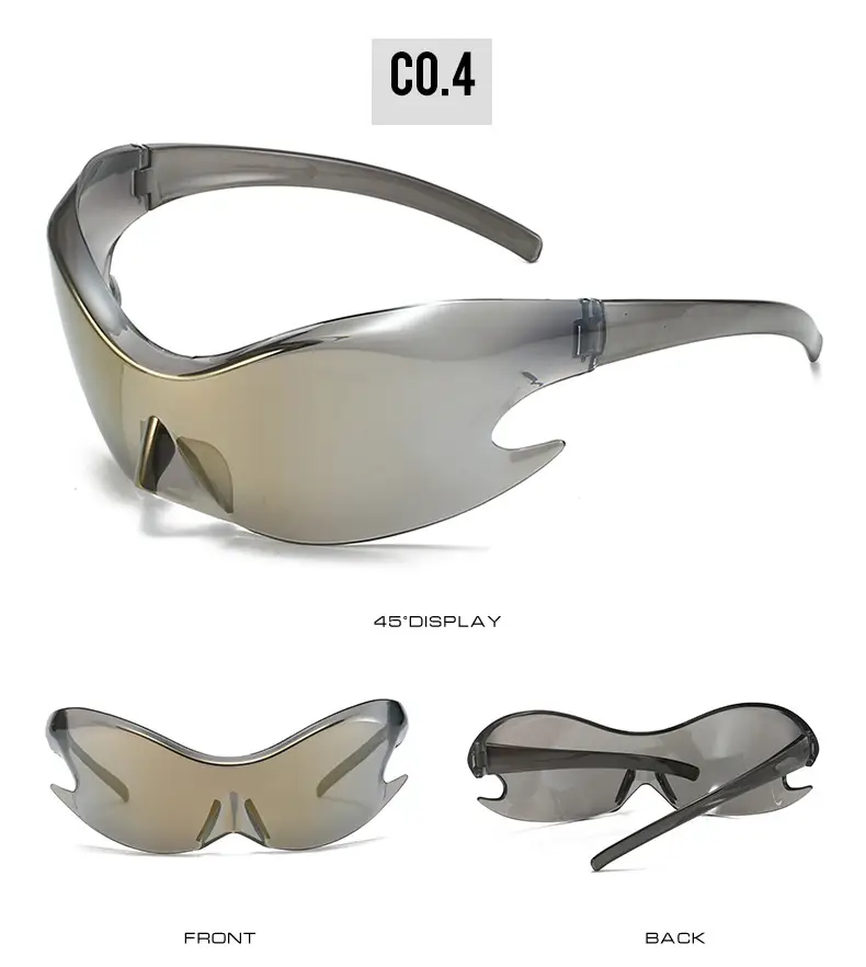 Orange Reflective Cycling Sunglasses for Men β feature 10