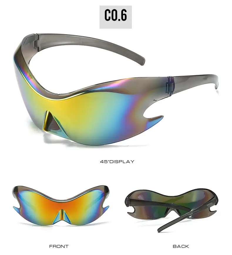 Orange Reflective Cycling Sunglasses for Men β feature 12