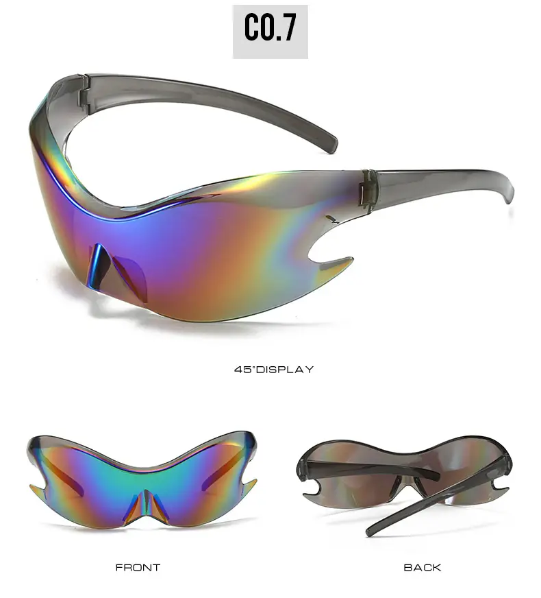 Orange Reflective Cycling Sunglasses for Men β feature 13