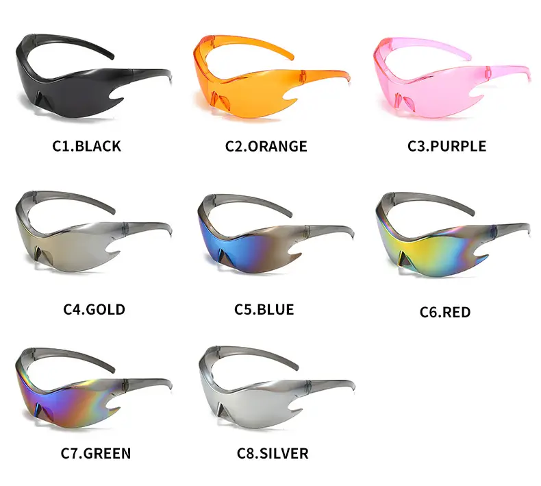 Orange Reflective Cycling Sunglasses for Men β feature 6