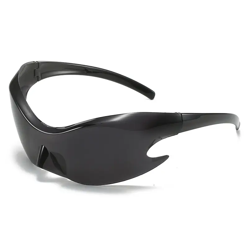 Orange Reflective Cycling Sunglasses for Men