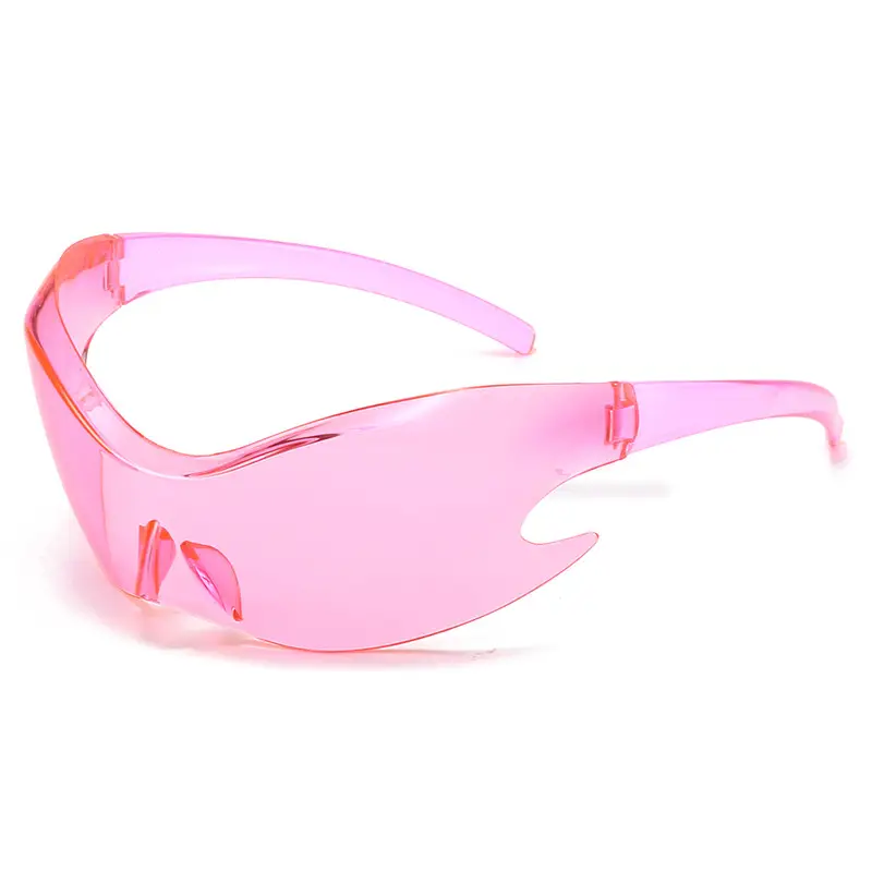 Orange Reflective Cycling Sunglasses for Men - Image 3