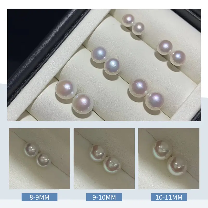 Natural Freshwater Pearl Earrings S925 Sterling Silver 4-12MM - Image 4