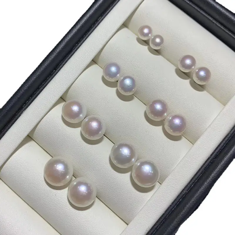 Natural Freshwater Pearl Earrings S925 Sterling Silver 4-12MM - Image 5