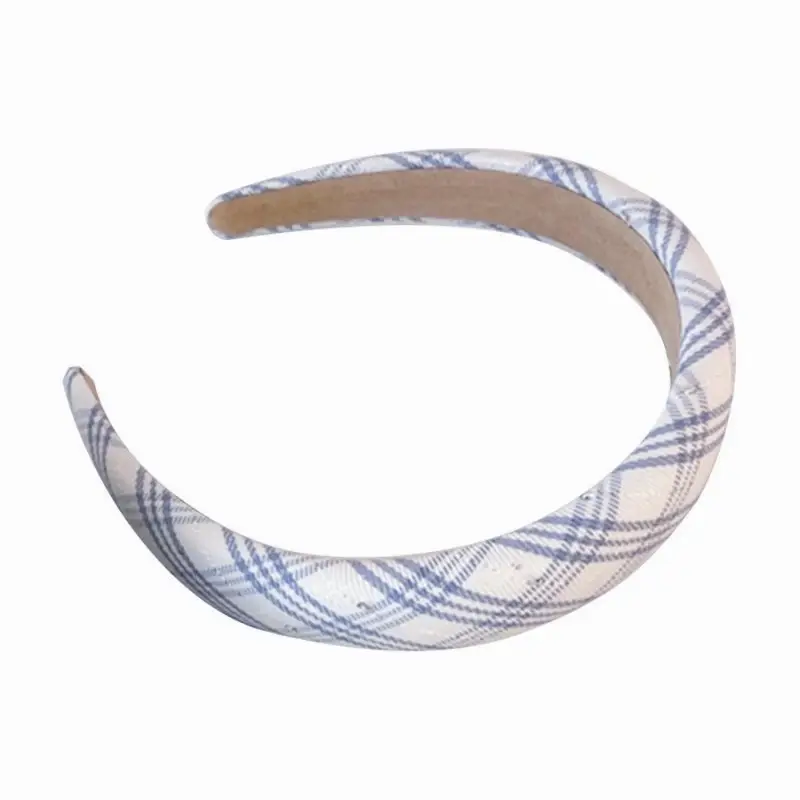 Blue Plaid Hair Band for Women 2023 - Image 10