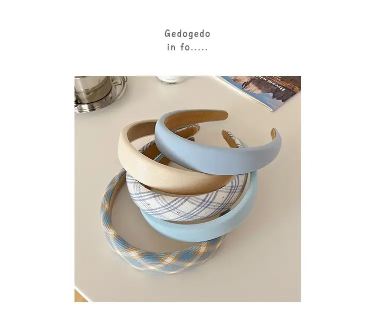 Blue Plaid Hair Band for Women 2023 — feature 1