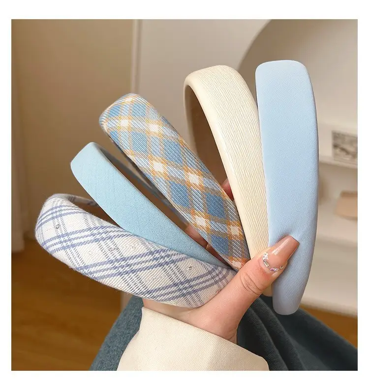 Blue Plaid Hair Band for Women 2023 — feature 13