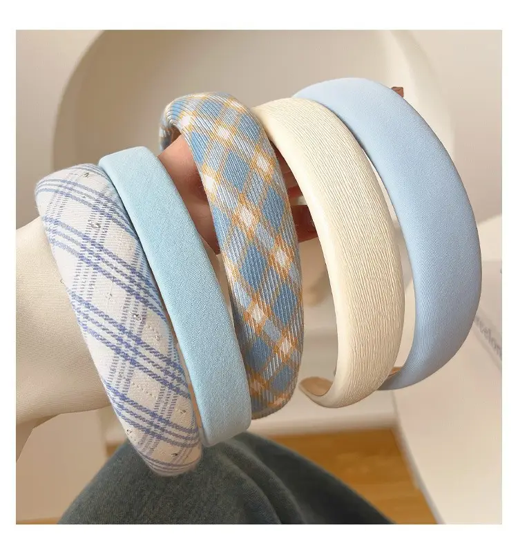 Blue Plaid Hair Band for Women 2023 — feature 14