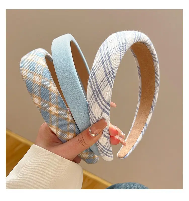 Blue Plaid Hair Band for Women 2023 — feature 16