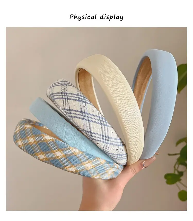 Blue Plaid Hair Band for Women 2023 — feature 4