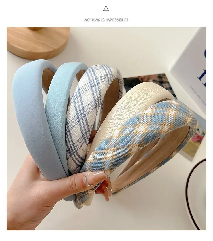 Blue Plaid Hair Band for Women 2023 — feature 8