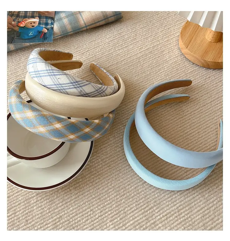 Blue Plaid Hair Band for Women 2023 — feature 9