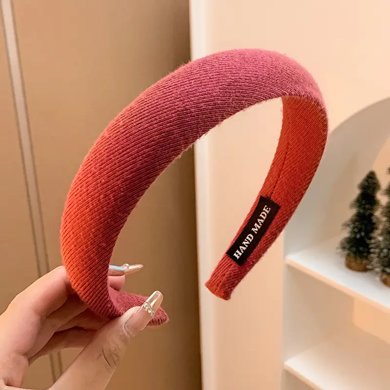 Women's Red Mesh Hair Clip Headband - Image 8