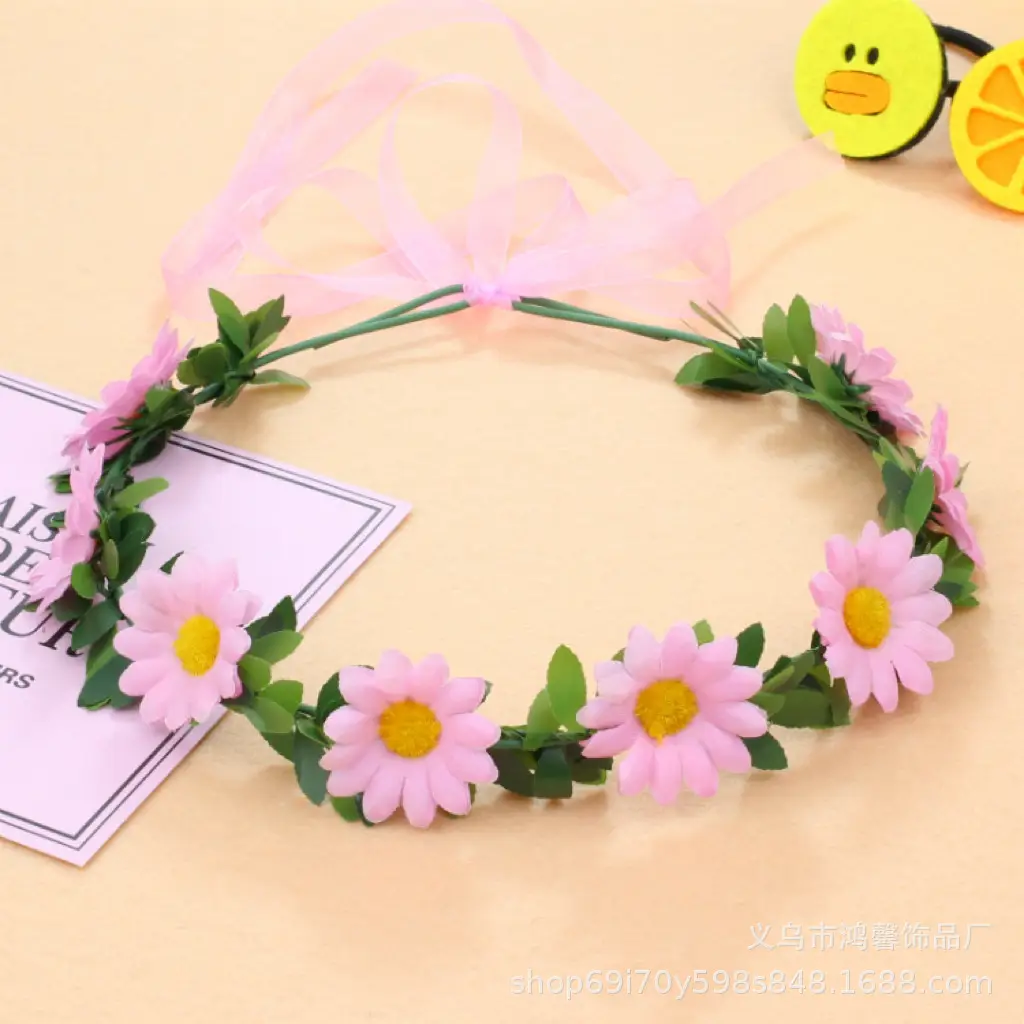 Pink Floral Hairband for Girls & Women — feature 11